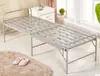 Cama de alambre de acero versión engrosada de exportación doble alambre de acero encriptado cama plegable individual cama de resortes cama para siesta colchón suave cama de acompañamiento