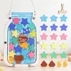 Novo pote de recompensas de estrelas infantil transfronteiriço, recompensa de pontos para aprender autodisciplina, pote de tokens de check-in, produto de madeira
