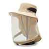 Mascarilla de Malla Transpirable con Cobertura Facial para Protección Solar, Sombrero para Pesca Nocturna a Prueba de Insectos para Mujer, Protección contra Abejas, Sombrero a Prueba de Mosquitos al por Mayor, Sombrero de Pesca para Hombre