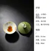 Taza de té de cerámica pintada a mano Mojing para la fortuna y la prosperidad, taza maestra con forma de calabaza, taza de té especial de cerámica con forma de calabaza para beber té, colección de tazas para degustación de té