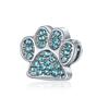 Huella de Gato Huella de Animal Cuentas de Dibujos Animados Pulsera DIY Colorida Collar Cuerda Trenzada Cuentas Sueltas Joyería Accesorios Hechos a Mano