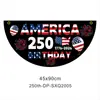 Amazon EE. UU. 250 Aniversario Bandera en Forma de Abanico Festival del Día de la Independencia de América Decoración Conmemorativa Banderín Accesorios Personalización