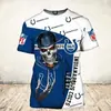 Camiseta Masculina 2023 Estação Independente Europeia e Americana Amazon Time de Rugby NFL Moda Masculina Esportiva Camiseta de Manga Curta