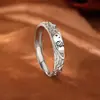 Anéis Originais do Pequeno Príncipe e da Raposa Casal, Prata Pura 999, Design Único com Grafite Amassado, Anéis Combinando, Presente 520