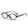 Armazón de Gafas Planas Estilo Retro Literario Tr90 para Hombres y Mujeres 87015 Armazón de Gafas Ovalado Pequeño Liso Anti-Luz Azul para Miopía
