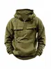 Comercio Exterior Transfronterizo Aliexpress Sudadera con Capucha Juvenil de Otoño e Invierno para Hombre Ropa de Trabajo Sólida Casual Sudadera con Capucha