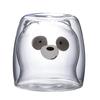 Taza de vidrio de doble capa con oso, Taza de agua, Taza de oso, alto valor de color, vidrio de doble capa, aislamiento térmico, anti-quemaduras, taza de café, taza de leche