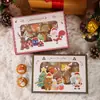 Caja de Regalo de Dulces de Navidad Copo de Nieve Turrón Galleta Embalaje de Regalo Caja de Regalo Caja Vacía Bolsita de Souvenir