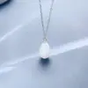 Collar Estilo Coreano Normcore de Plata de Ley S925 con Cuentas de Cristal y Perlas de Imitación Cadena para Clavícula Joyería Popular de Venta Transfronteriza Suministro Directo