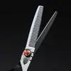 6.0 pintura de color tijeras de peluquería personalizadas tijeras de barbero tijeras planas corte de flequillo tijeras dentadas corte fino asequible
