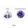Brincos de Stud de Titânio G23 Banhados a Platina Studs de Osso da Orelha Banhados a Vácuo Ouro Branco Studs de Orelha de Titânio Zircônia 5A Joias para Piercing Corporal