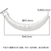 Prata Pura S999 Grande Textura Martelada Meio Bracelete Tubo Curvo Joias de Cristal Bracelete Trançado Colar Acessórios Artesanais DIY