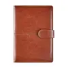 Bloco de Notas A5 Brinde Empresarial Escritório Caderno de Couro PU Fivela de Couro Sintético Caderno de Conferência Logo Impresso Capa de Couro Sintético