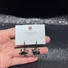 Brincos de Urso Amorosos para Outono e Inverno para Mulheres, Fofos e Doces, Versáteis, Galvanoplastia Ecológica, Atacado de Acessórios Yiwu