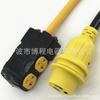 Cable de enchufe de autobloqueo Enchufe de escoba americano Cable de alimentación de tres hilos de alta potencia Enchufe de alimentación americano Enchufe de regleta estándar americano