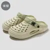 Crocs para Mujer, Ropa de Casa para Interior, Punta Cerrada, Sandalias Transpirables para Exteriores para Hombre, Verano Hueco Casual Versátil Verano