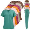 Set de Uniforme de Scrubs Multicolor de Secado Rápido para Lavar a Mano Ropa Cómoda Amigable con la Piel Set de Ropa de Trabajo para Doctor y Enfermera para Hombres y Mujeres