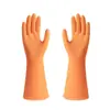 Guantes de limpieza de goma para lavar platos, guantes de cocina reutilizables, adecuados para lavar platos y limpieza del hogar, con forro de felpa y agarre antideslizante, guantes coloridos para servilletas, perfectos tanto para mujeres como para hombres - talla L