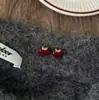 Atrae Riqueza y Tesoro - Pendientes de Lingote Rojo para Mujer, Pendientes Retro de Alta Gama para Otoño e Invierno, Nuevos Pendientes Populares 2025