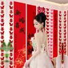 Bandeiras de Casamento, Palavras Felizes Penduradas na Parede, Suprimentos para Decoração de Quarto de Casamento, Roupão de Noivado, Parede de Fundo para Fotos, Conjunto de Decoração de Cortina
