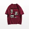 2026 Nueva Camiseta de Manga Corta Primavera y Verano para Mujer Temporada Holgada Oversize Estilo Americano High Street Top de Media Manga