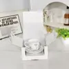Juego de Taza y Platillo de Porcelana de Hueso Azul y Blanco Vintage con Diseño Floral, Patrón de Palmera, Tazas y Platillos Azules y Blancos para Juegos de Té de Hotel y Restaurante, Suministro Transfronterizo