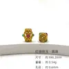 Conjunto Banhado a Ouro Prata S925 Zircônia Contas de Balde do Nepal Acessórios Diy Acessórios Pulseira de Contas Espalhadas Contas Joias Artesanais