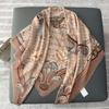 Nuevo pañuelo cuadrado grande suelto para mujer, moderno, elegante, decorativo, cálido, para viaje, exterior, chal, fabricante en stock