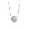 Collar Colgante de Cadena Larga Estilo Coreano En Stock Versátil Transfronterizo Simple Moda Plata S925 Moissanita Estilo Yis Verano para Mujeres