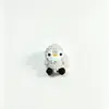 Llavero de pingüino pequeño tejido a crochet terminado, colgante pequeño de lana tejido a mano, lindo regalo de animal de color caramelo