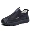 Zapatos casuales cómodos, transpirables y de suela suave para hombres de mediana edad y mayores, perfectos para usar en otoño; Zapatos de tela estilo Pekín antiguo, zapatos cómodos, zapatos de papá y zapatos de trabajo