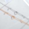 Pulsera de plata de ley 925 con forma de estrella y diseño creativo para mujer, estilo ins, estilo Wang Qingquan, bonita pulsera combinable con decoración para niña.