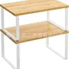 Estante de Almacenamiento de Adornos de Madera para el Hogar Estante Decorativo de Madera para Cocina Organizador de Escritorio de Madera Maciza Multiusos