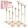 Enfeites de Suporte de Vela Estilo Europeu, Conjunto de Três Peças de Velas de Mesa de Jantar de Luxo, Decorações Galvanizadas para Casamento, Suporte de Vela de Metal