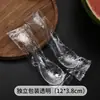 Colheres Descartáveis, Embaladas Individualmente, Colheres de Sopa Transparentes de Plástico Espessado, Colheres Especiais para Arroz para Embalagens de Delivery Comercial, Colheres de Sobremesa