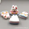 Accesorios de Oso de Dibujos Animados para Hacer Tus Propios Llaveros de Paraíso de Osos, Dijes para Zapatos, Pinzas para el Cabello y Materiales Decorativos para Manualidades