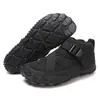 Zapatos Nuevos de Algodón Transfronterizos para Hombres y Mujeres, de Cinco Dedos para Exteriores, de Terciopelo Engrosado Impermeables, Antideslizantes y Resistentes al Desgaste, para Ocio al Aire Libre, Nieve