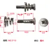 Tornillo de resorte para placa posterior de tarjeta gráfica, tornillo combinado niquelado, arcoíris jijia micro estrella núcleo tornillo de tarjeta gráfica M2