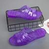Atacado Transparente Cristal Senhoras Chinelos Cor Sólida Cunha Plástico Slope Casual Casa PVC Mulheres Chinelos