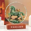Estatueta de Cavalo de Cristal para Sucesso Imediato, Cavalo do Zodíaco, Decoração Atratora de Riqueza para Sala de Estar, Escritório, Adega, Presente para Líderes, Presente de Cerimônia de Inauguração