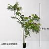 Planta artificial bonsái hoja de doble capa Helecho bonsái planta verde china decoración de suelo para sala de estar decoración bambú hogar