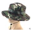 Chapéu de Sol com Aba Redonda para Proteção Solar, Chapéu de Caminhada, Chapéu de Selva Camuflado, Touca, Chapéu de Pescador Masculino e Feminino, Chapéu Preto com Aba Redonda