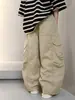 Pantalones Cargo para Niños Primavera y Otoño 2026 Nuevo Estilo Moda Infantil Pantalones Casuales para Niños Mayores Pantalones de Pierna Recta Tendencia