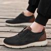 2025 Novo Tamanho Grande Transfronteiriço Sapatos Esportivos Moda Tendência Versátil Fly-Knit Sapatos Casuais Sapatos de Malha Respirável da Moda Sapatos Masculinos Atacado