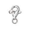 Fecho lagosta em prata de lei S925, fecho de mola, fecho para colar, conector, fecho de segurança para joias, materiais para acessórios DIY.