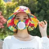 Chapéu de Sol Novo Estilo, Chapéu de Pescador, Chapéu com Máscara Integrada, Chapéu de Sol Versátil com Proteção UV para o Verão, Proteção Solar e Cobertura Facial