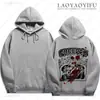Hoodie Cross-Border Aliexpress 2025 Novo Modelo Grito de Medo Dupla Face Unissex Manga Longa Tamanho PP