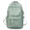 Mochila Escolar Novo Estilo Transfronteiriça para Meninas, Versão Coreana, Grande Capacidade, Leve, Redutora de Carga, Mochila Simples para Alunos do Ensino Médio e Fundamental
