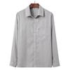 Camisa para Personas Mayores Resistente a las Arrugas para Hombre de Personas Mayores Manga Larga de Padre Talla Extra Color Sólido Holgada Ropa de Primavera y Otoño para Hombres Mayores