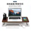 JINCOMSO Soporte Elevador de Pantalla de Doble Capa de Cristal Templado Mesa Elevadora para Laptop Soporte para Computadora Almacenamiento Elevador